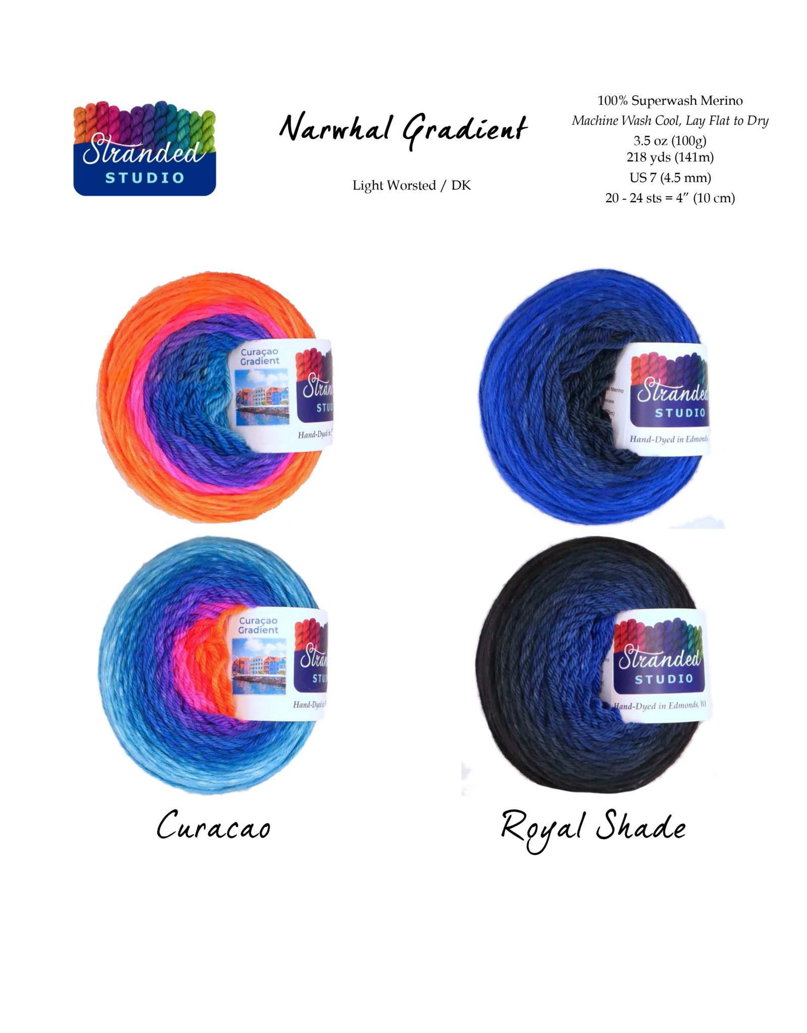 Stranded Studio Narwhal 100g Gradient