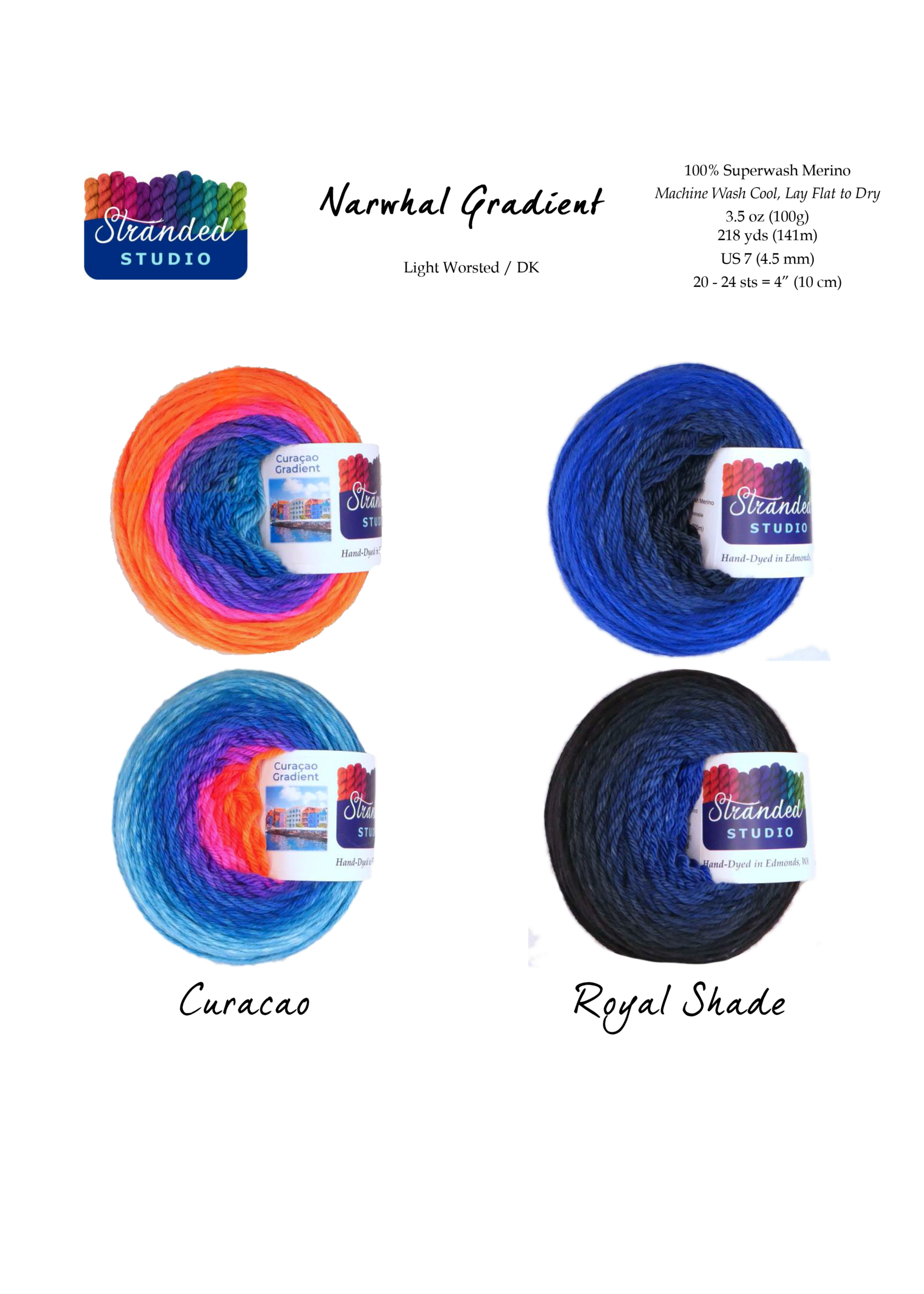 Stranded Studio Narwhal 100g Gradient