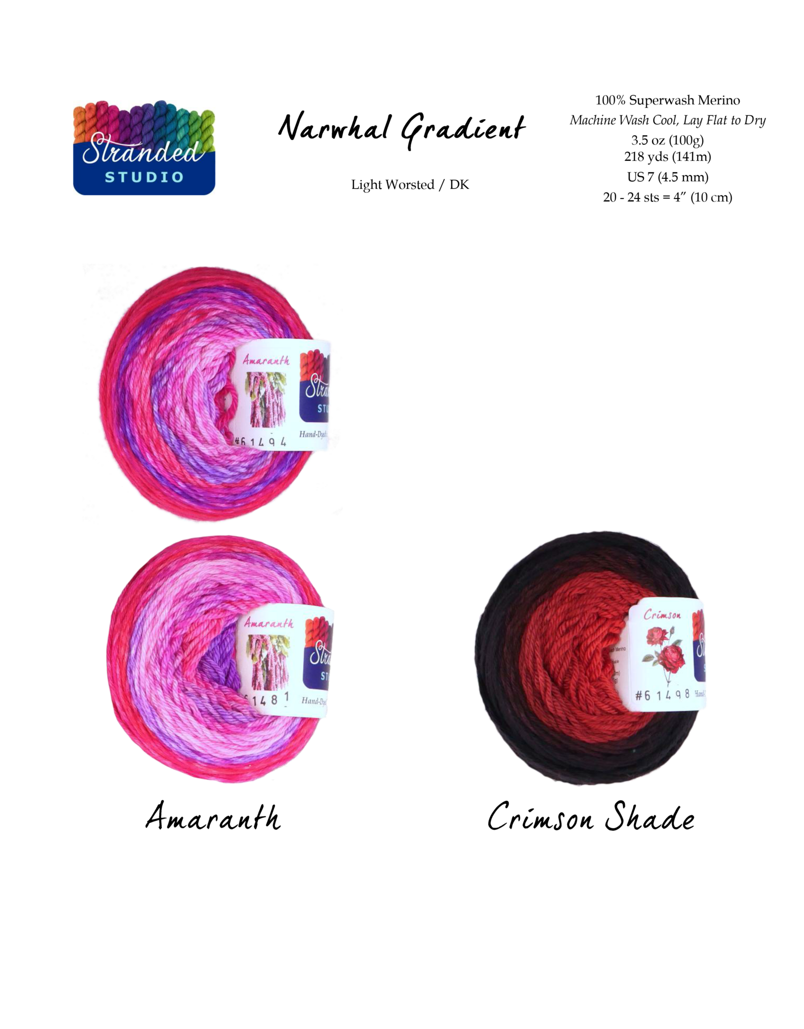 Stranded Studio Narwhal 100g Gradient