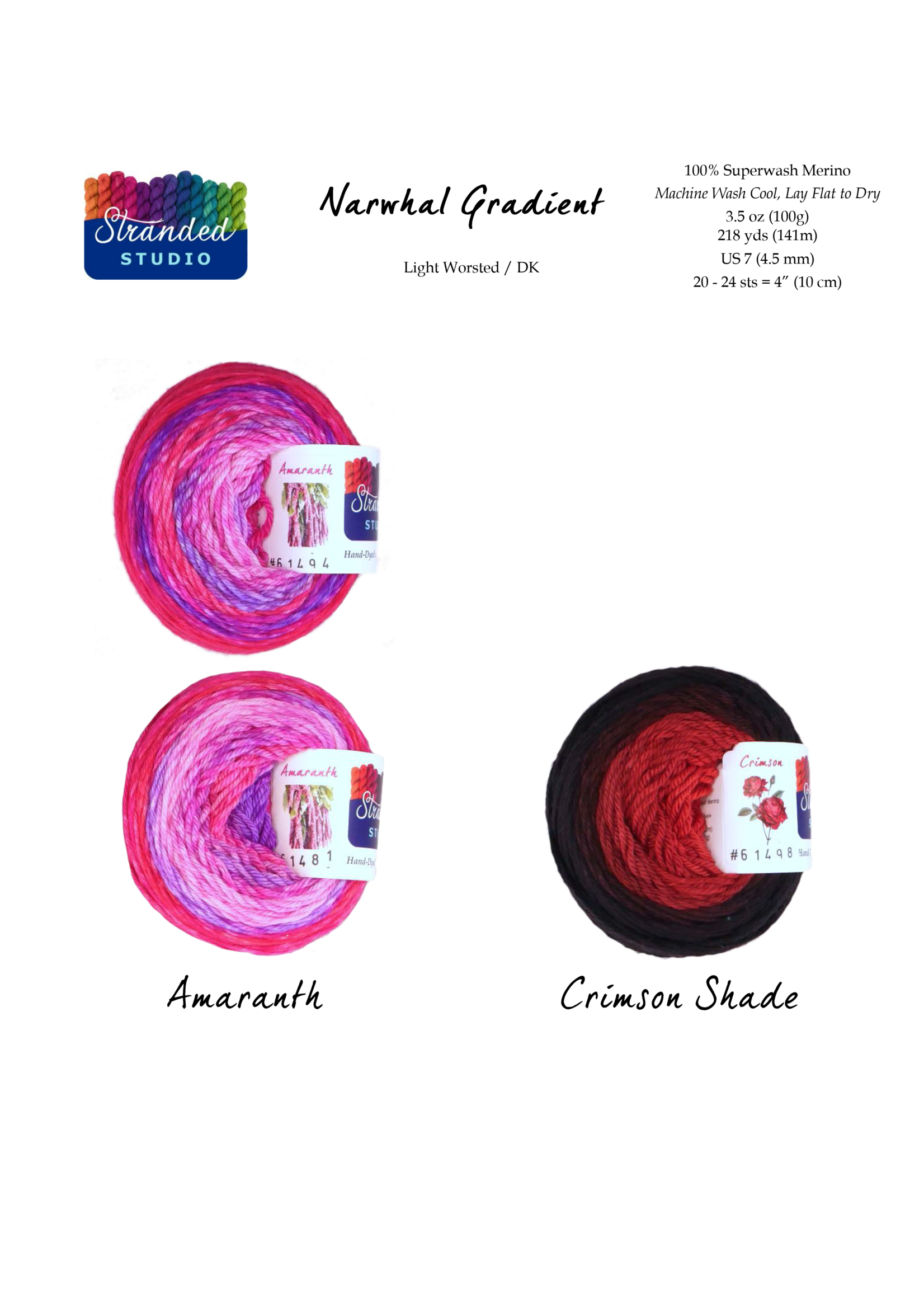 Stranded Studio Narwhal 100g Gradient