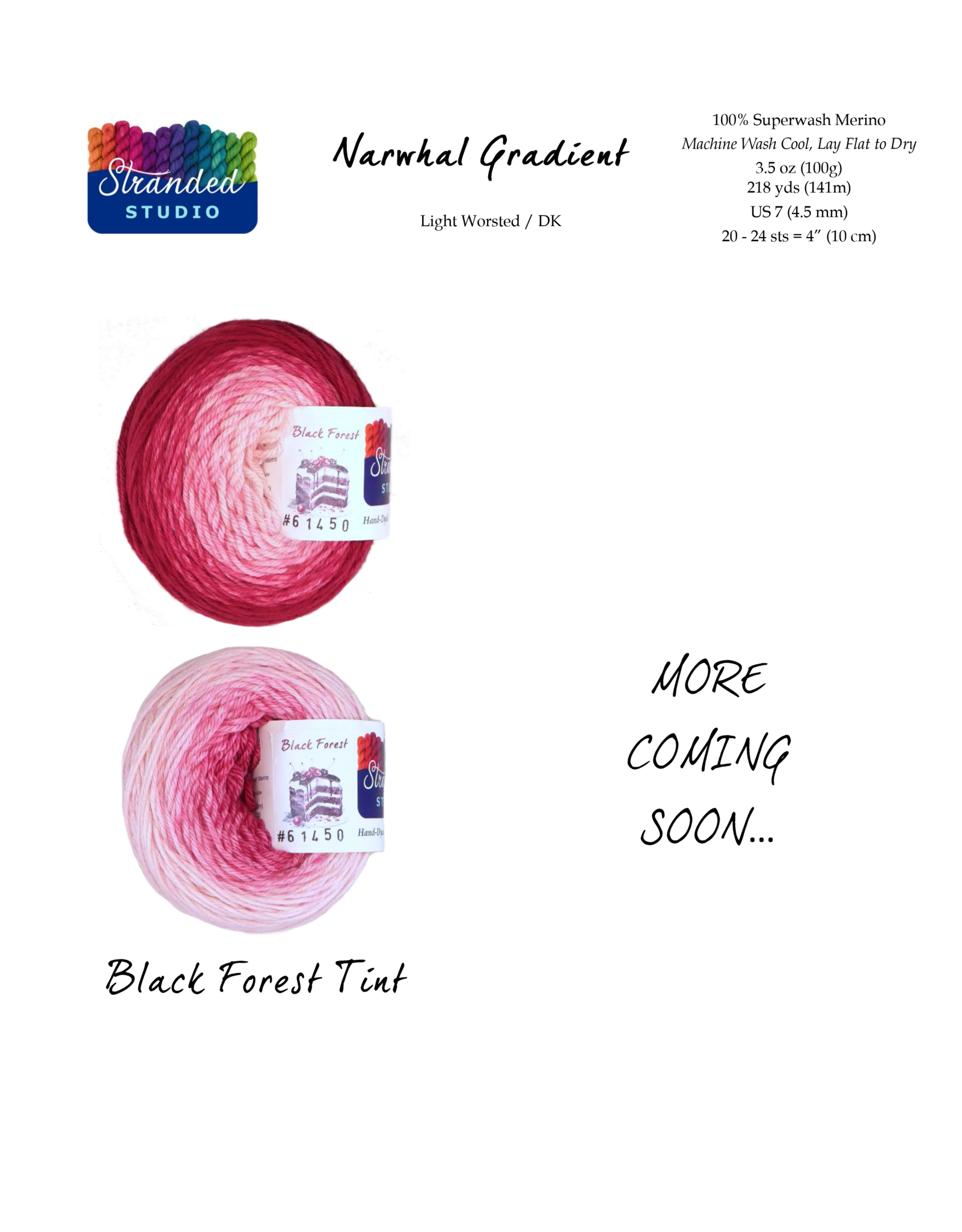 Stranded Studio Narwhal 100g Gradient