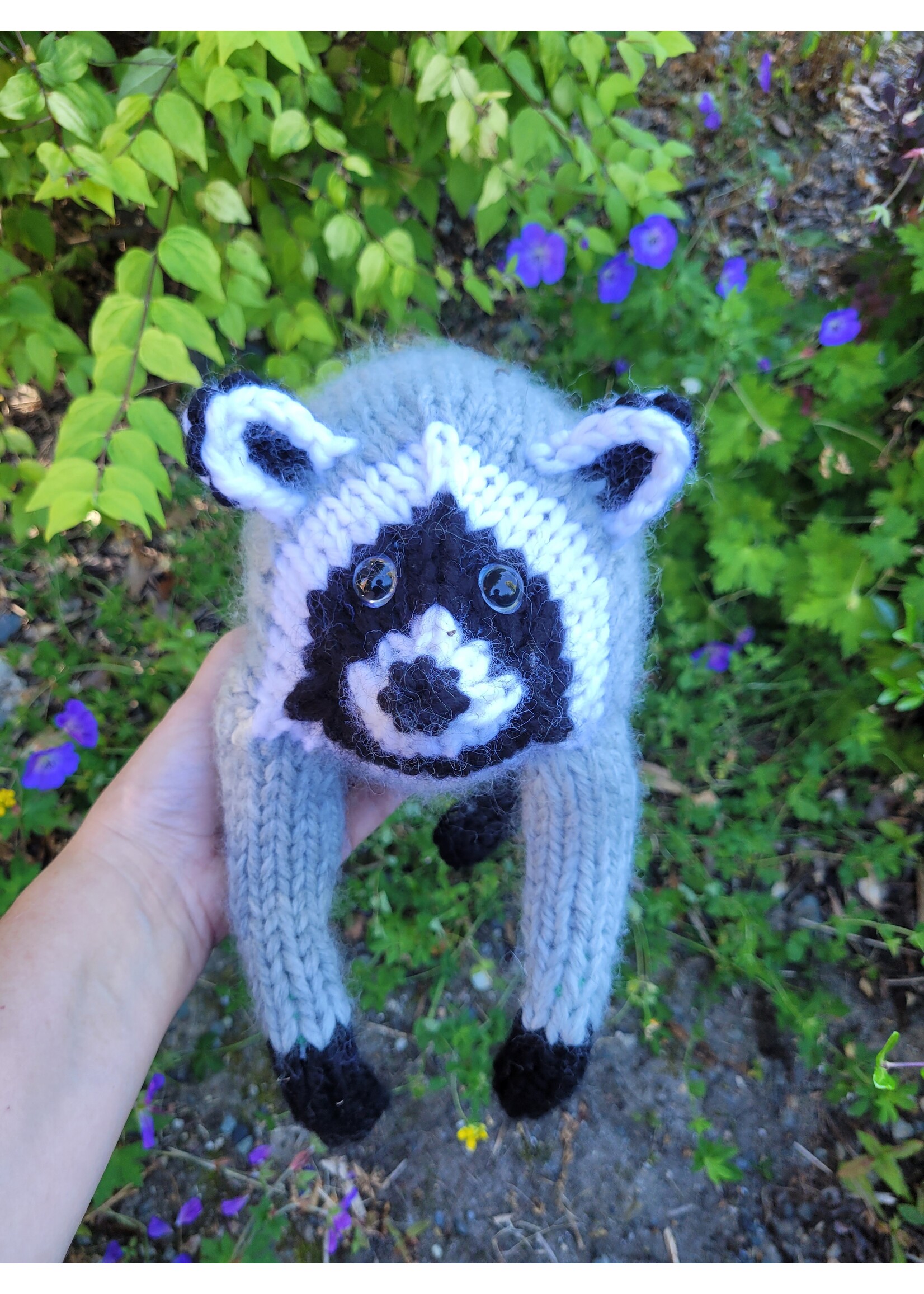 Stranded by the Sea Stranded Knit Pattern Jimothy the Wild Raccoon