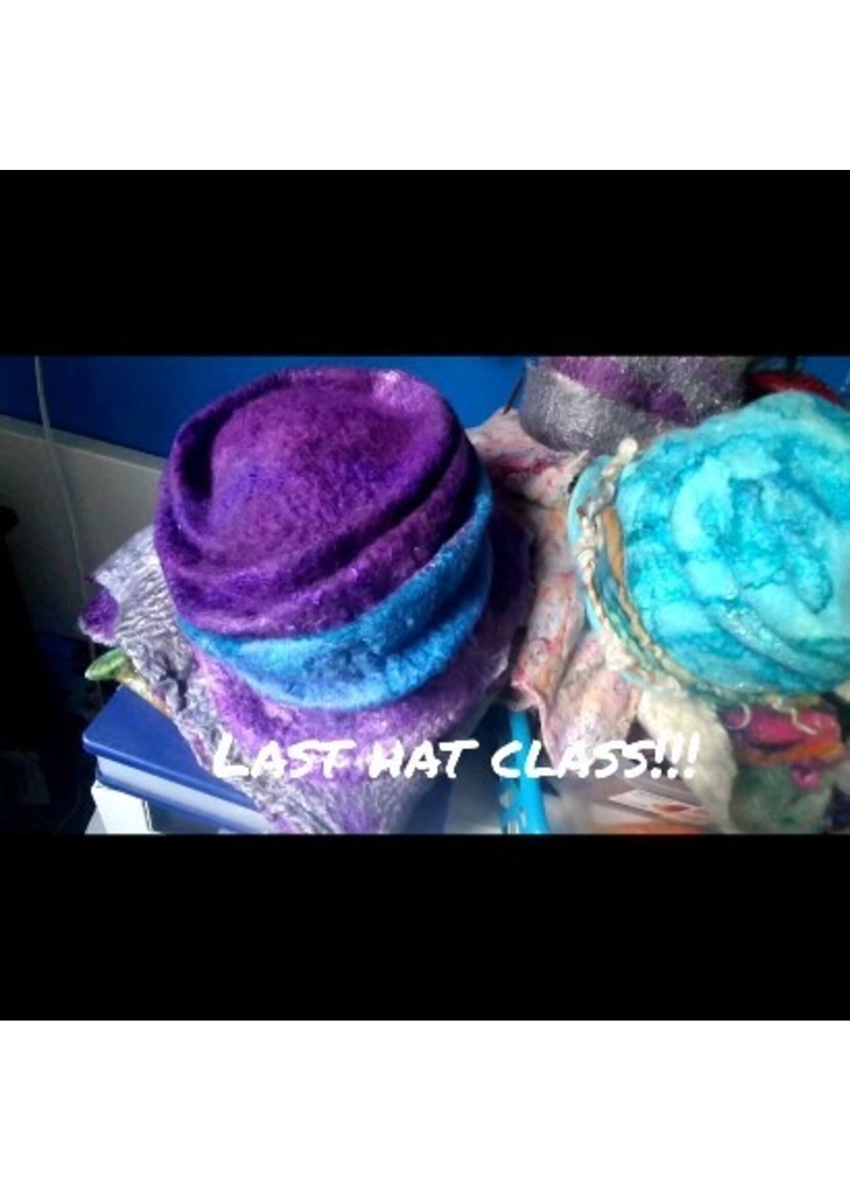 Kerri Kirk Instructor Class Wet Felted Hats