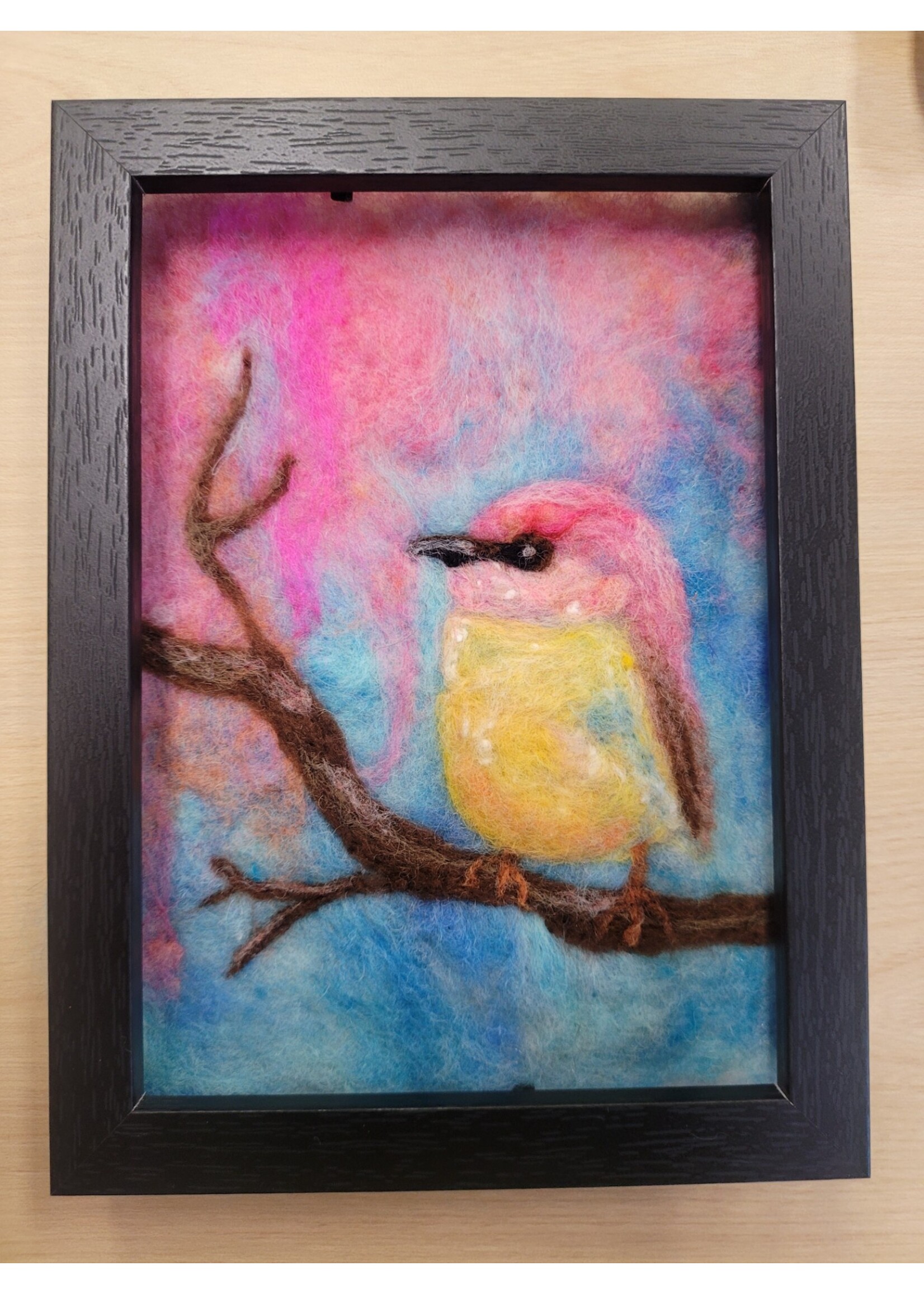 Kerri Kirk Instructor Class Needle Felted Wool Paintings