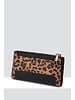 MADISON Lyla Double Zip Bi Fold Clutch Wallet - Leopard-Print/Black