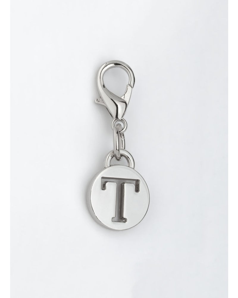 MADISON Letter Charm T - Silver