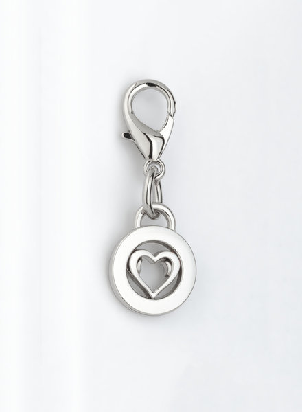 MADISON Heart Charm - Silver