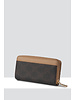 MADISON Mila Zip Around Gusseted Wallet With Front Tab - Choc Ma Print