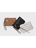 MADISON Eliza Large Zip Pouch w/ Front Zip - Taupe Python-Print