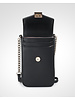 MADISON Lia Flapover Phone Bag Mini Tech Crossbody - Black