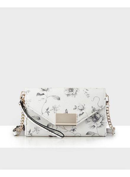 MADISON Jennifer E/W Wallet & Bag Convertible - Monochrome Floral