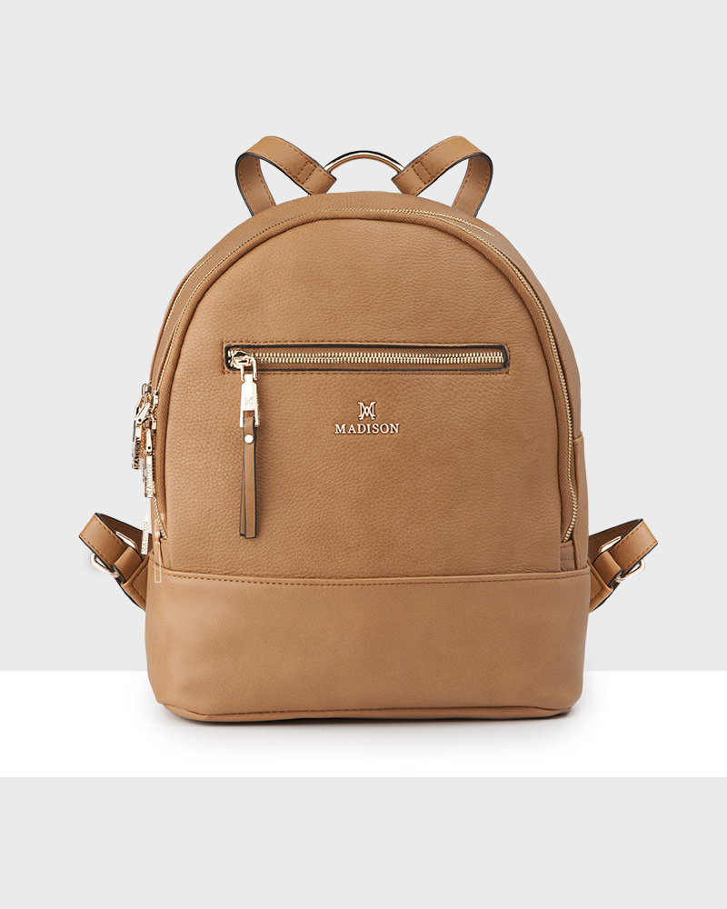 zip top backpack