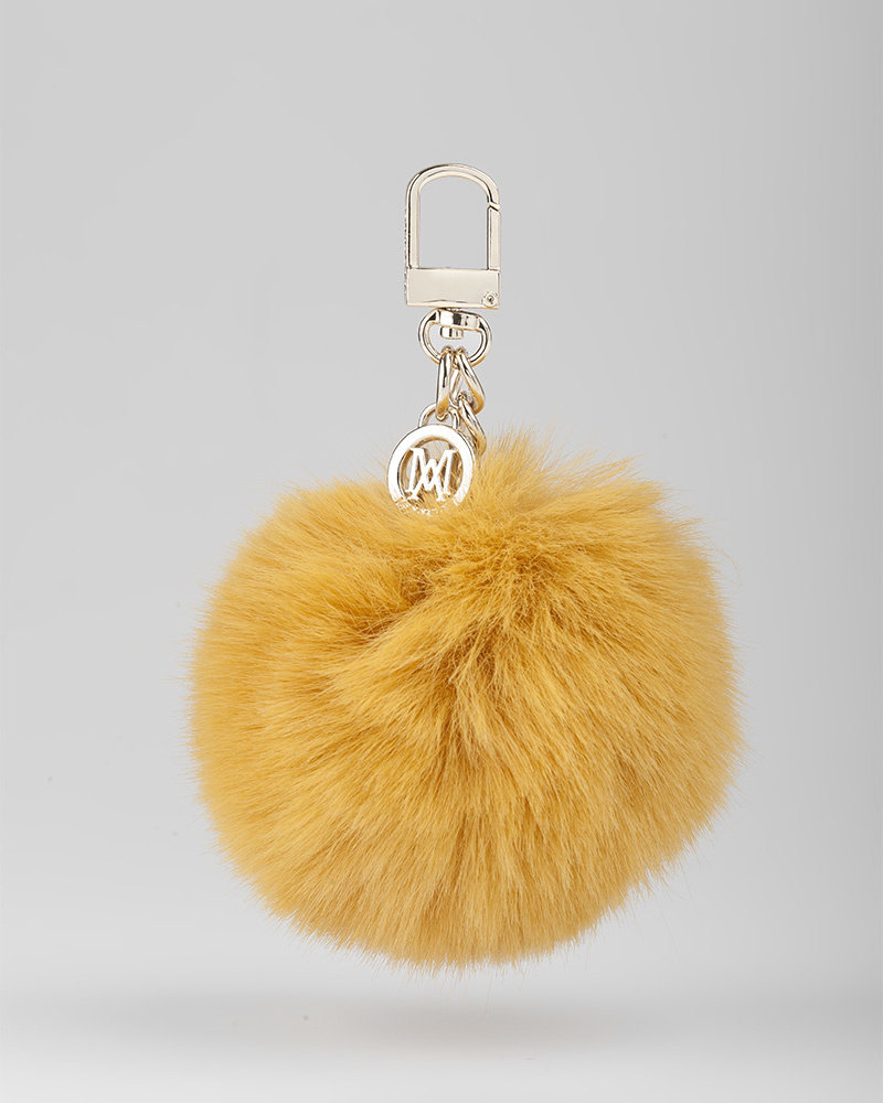 MADISON Evelyn Unlined Shopper Tote + Millie + Pom Pom - Yellow