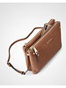 MADISON Charlotte Small Double Gusset Crossbody - Tan + Brown Aztec Guitar Strap