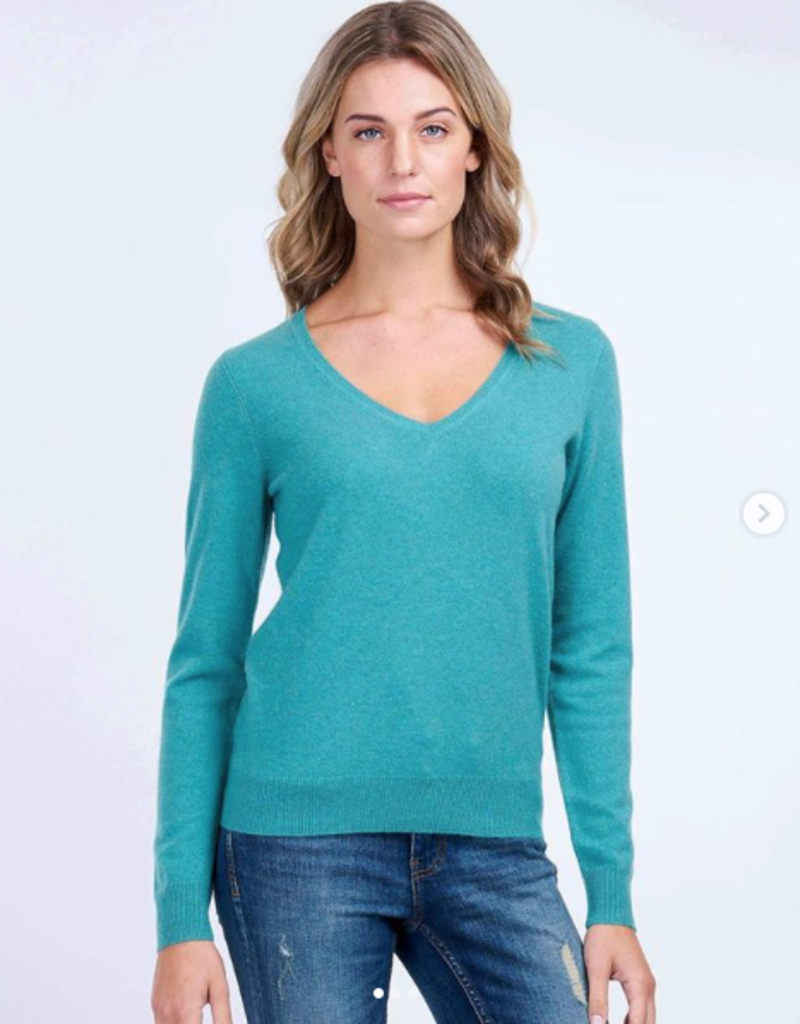 Repeat Cashmere V-Neck Sweater 100% Cashmere - Planters Exchange