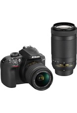 Nikon D3400 with 18-55mm VR & 70-300mm