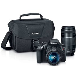 Canon EOS Rebel T6 with 18-55mm and 75-300mm Double Zoom Kit