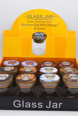 SNS Flower Glass Jars