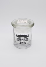 Cannaline Mustache Glass Jar by Cannaline