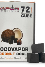 CocoVapor Coconut Charcoal Cube 72 Piece