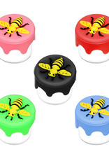 Bee Glass Jar w/Silicone Lid