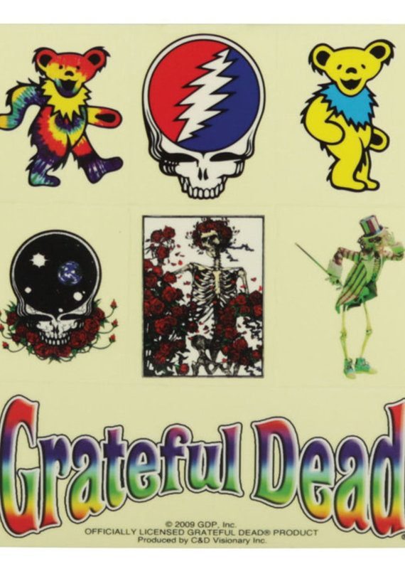 AFG Grateful Dead Assorted 7PC Sticker Sheet