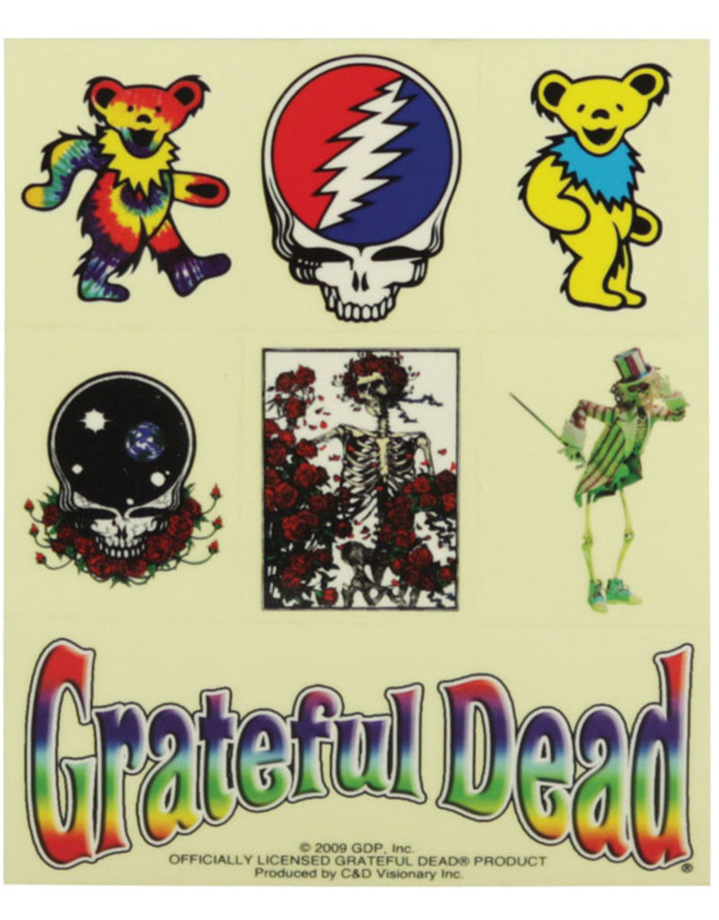 AFG Grateful Dead Assorted 7PC Sticker Sheet