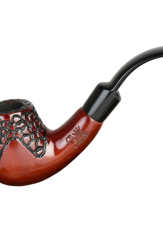 shire Shire Pipe Engraved Bent Cherry Wood 5.5"