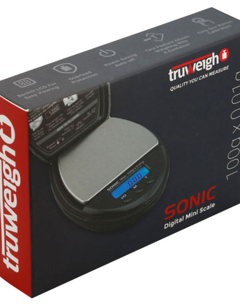 Truweigh Sonic Digital Mini Scale - 100g x 0.01g / Black