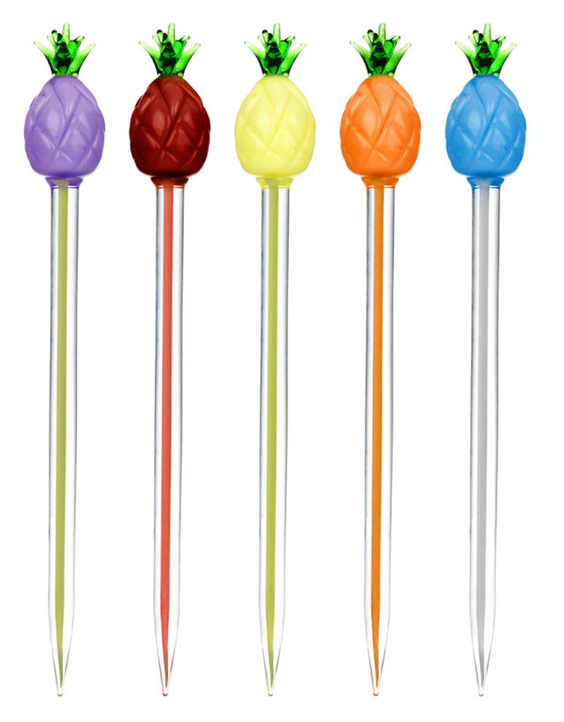 Pineapple Glass Dab Tool - 5" | Colors Vary