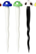 AFG Toadstool Mushroom Twister Glass Dab Tool 5"