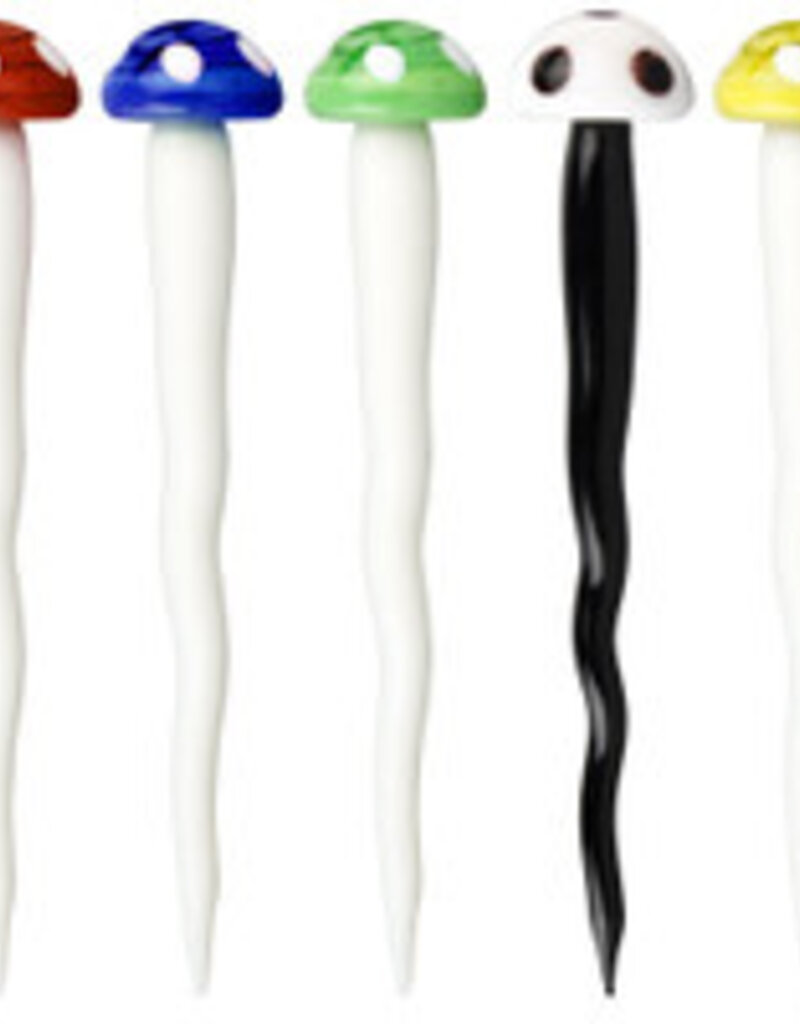 AFG Toadstool Mushroom Twister Glass Dab Tool 5"