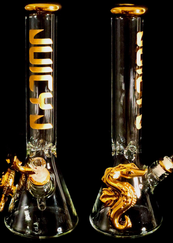 Juicy J 15" Juicy J Golden Seahorse Beaker