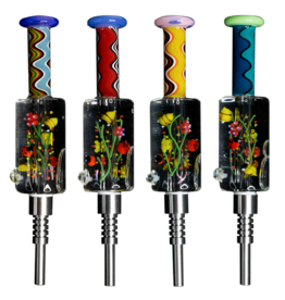 Cheech & Chong Cheech Glycerin Glass Honey Straw w/ Screw On Tip
