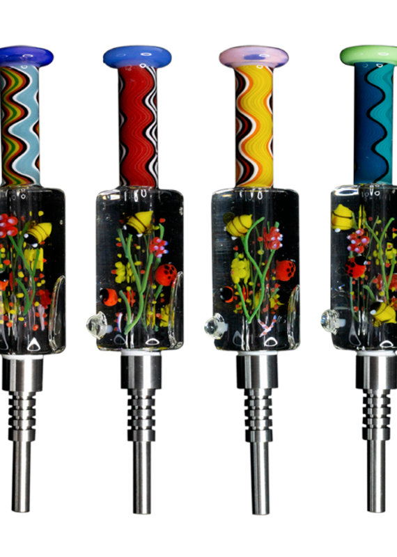 Cheech & Chong Cheech Glycerin Glass Honey Straw w/ Screw On Tip