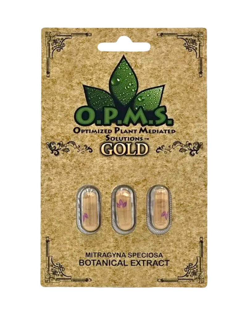 OPMS OPMS Kratom 3 Pack Gold Capsules