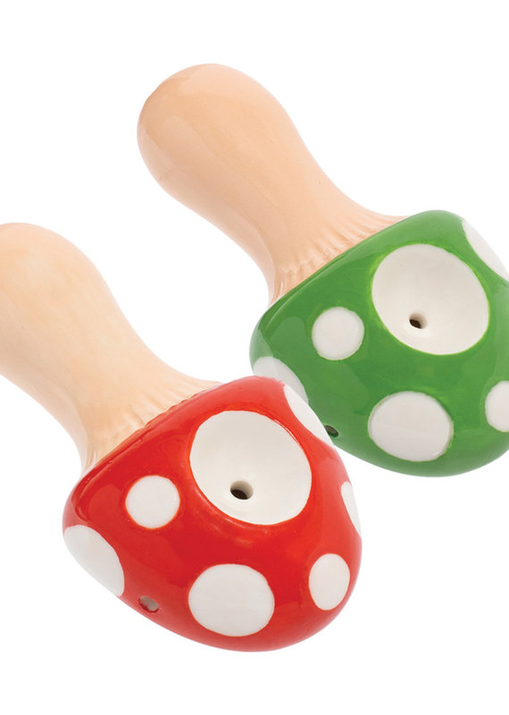 AFG Wacky Bowlz Mushroom Ceramic Pipe | 3.5