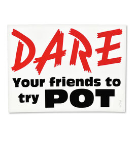 AFG DARE Your Friends To Try Pot Sticker - 4" x 3"