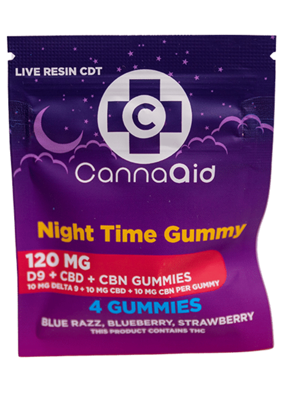 CannaAid CannaAid Delta9 CBD +CBN 120mg NightTime Gummy