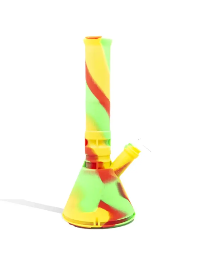 Got Vapes Silicone Beaker Waterpipe w/Stash Container Assort Colors