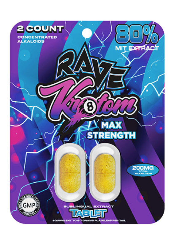 Rave Rave Kratom Sublingual Tablet 2ct