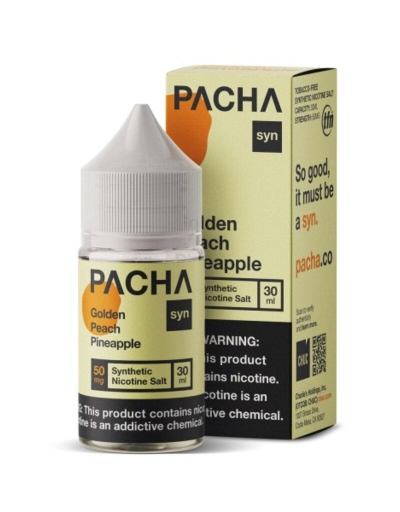 Pacha Mama Pacha Mama Golden Peach Pineapple Salt 30mL