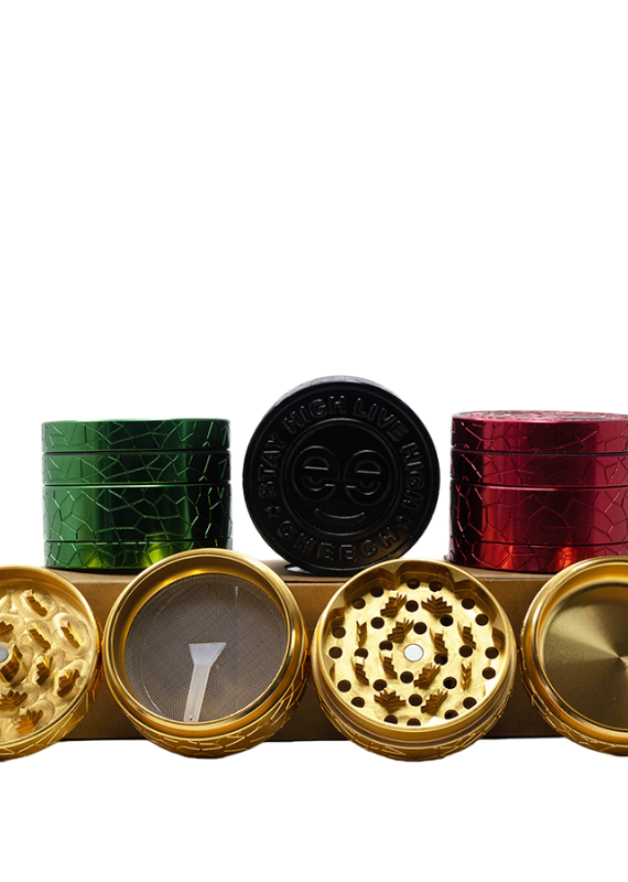 Cheech Cheech Retro Logo Grinder 4pc
