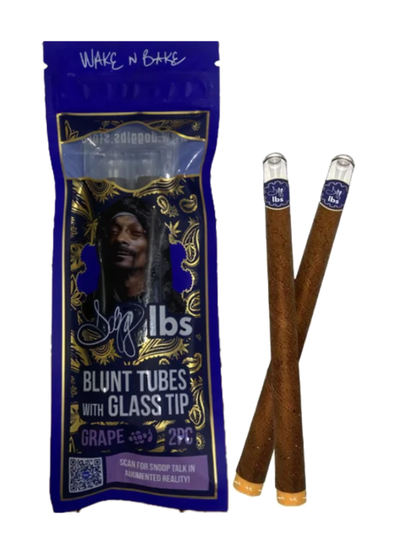 Snoop Dog Dogg lbs Blunt tubes w/ Glass Tips