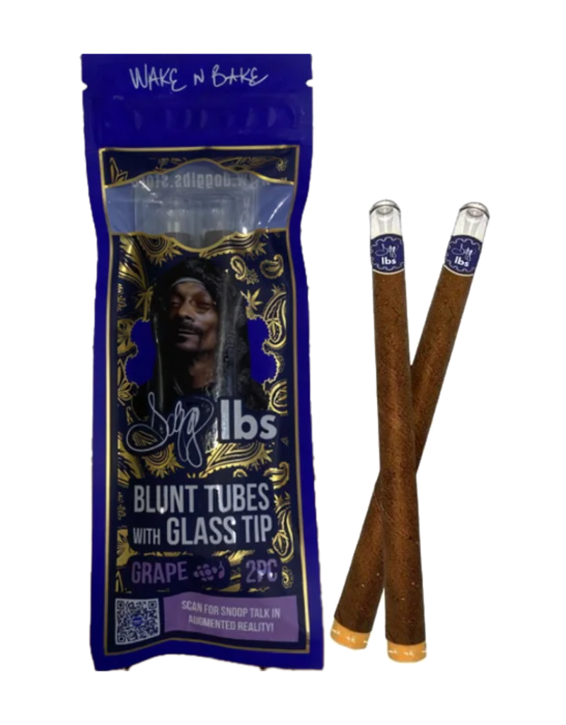 Snoop Dog Dogg lbs Blunt tubes w/ Glass Tips