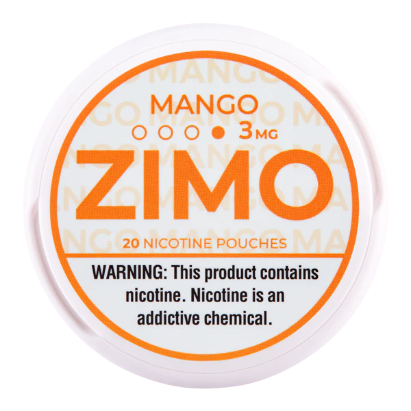 Zimo Tobacco Free Nicotine Pouches Log Mango 3mg single - Planet Vapor
