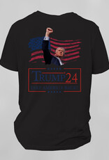 Southpaw Printz Front Pocket - Full Black T-Shirt Trump Design
