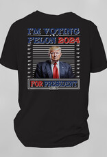 Southpaw Printz Front Pocket - Full Black T-Shirt Trump Design