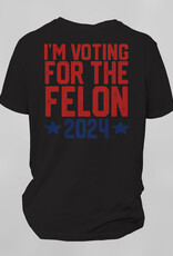 Southpaw Printz Front Pocket - Full Black T-Shirt Trump Design