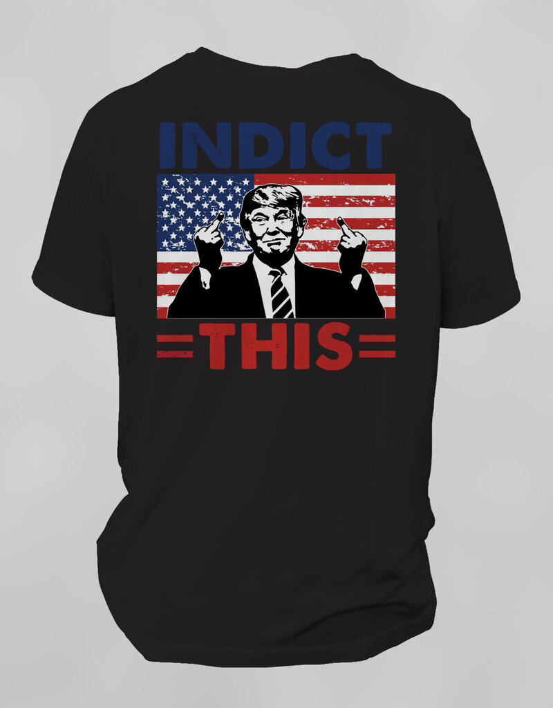 Southpaw Printz Front Pocket - Full Black T-Shirt Trump Design